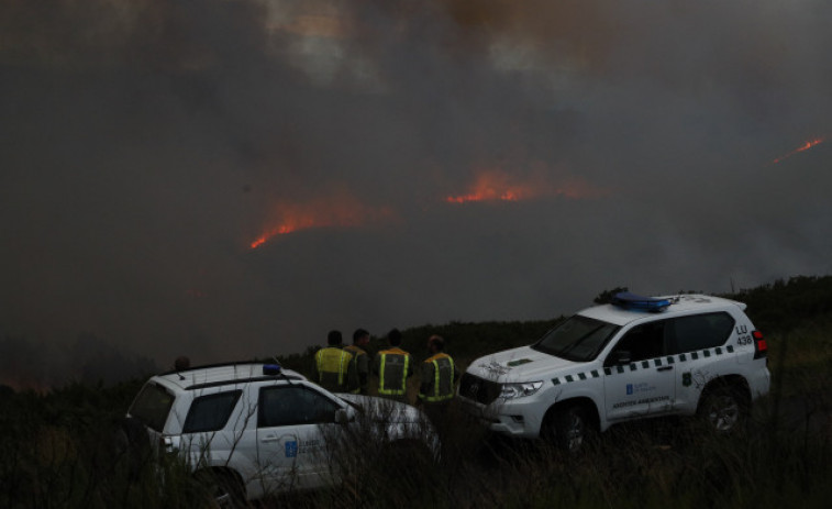 Controlados los dos incendios de Lugo tras superar las 150 hectáreas quemadas