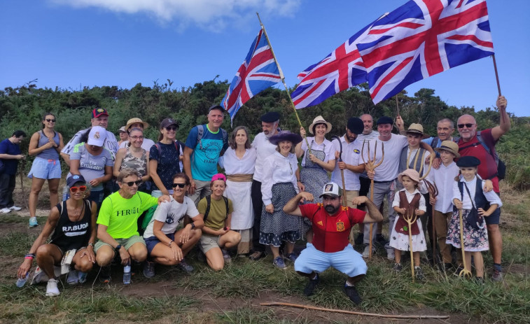 Brión revivió la victoria contra los ingleses con una jornada festiva en Ferrol