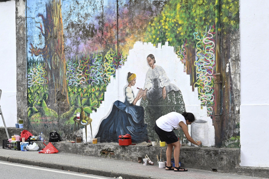 Fin de fiesta en Canido: Artistas que se van y Meninas que se quedan en el barrio ferrolano