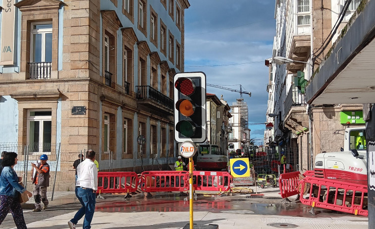 Mañana comienza a aplicarse la nueva regulación de tráfico en el centro de Ferrol