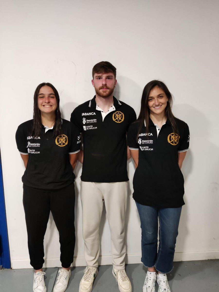 Yoli Hermida, Marta Canosa y Pepe Couto, con España en el Campeonato de Europa alemán