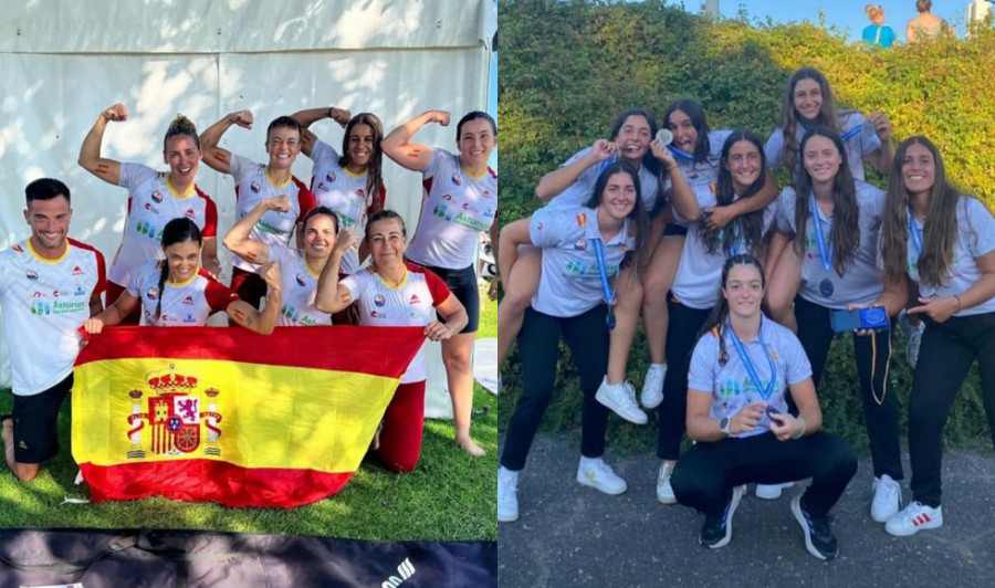 Plata y bronce de Hermida y Canosa en el Europeo de kayak polo