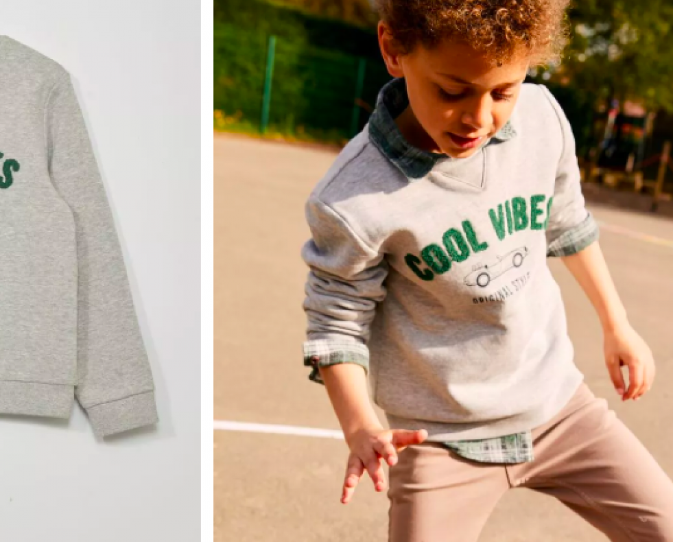 Sudadera gris niño