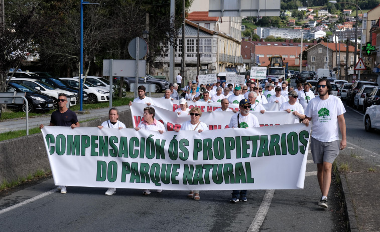 Los propietarios de las Fragas no se rinden y secundan una nueva protesta en Cabanas