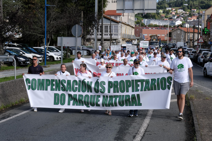 Los propietarios de las Fragas no se rinden y secundan una nueva protesta en Cabanas