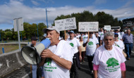 Nueva manifestación de los propietarios de las Fragas do Eume en el Parlamento de Galicia