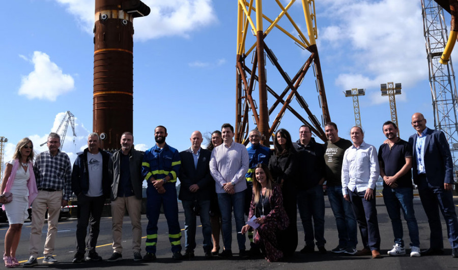 Navantia, Windar e Iberdrola celebran la entrega de las tres últimas jackets