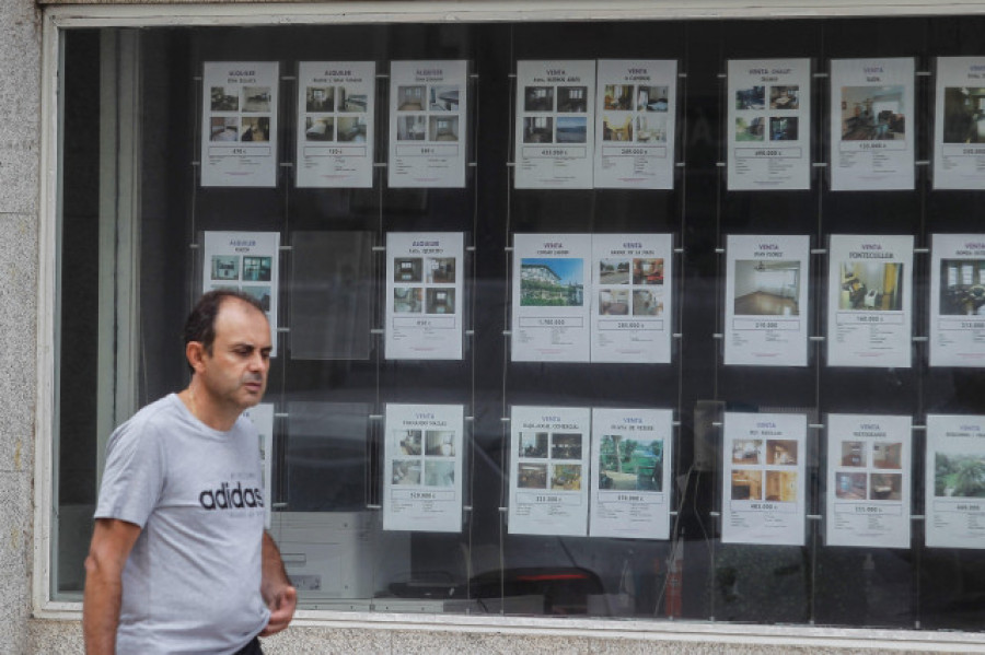 La compra de vivienda acentúa su caída en julio al 22,8 % en Galicia