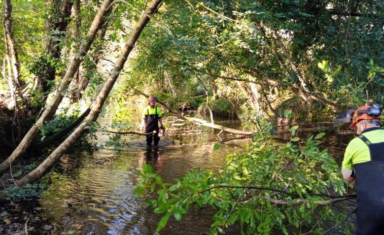 La Xunta acomete tareas de conservación y limpieza en varios tramos del río Mera