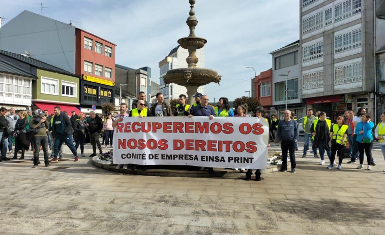 La empresa Einsa Print plantea al comité un ERE para sus centros de trabajo de As Pontes y Madrid