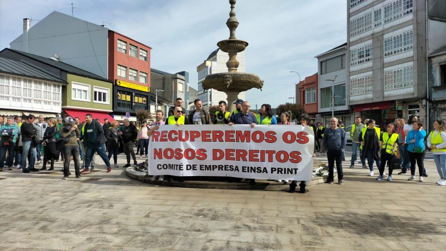 La empresa Einsa Print plantea al comité un ERE para sus centros de trabajo de As Pontes y Madrid