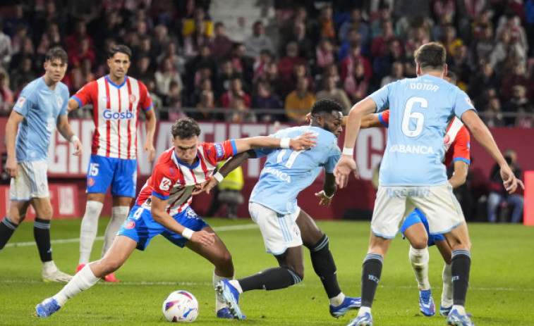 El Celta agrava su crisis y cae ante un Girona líder (1-0)