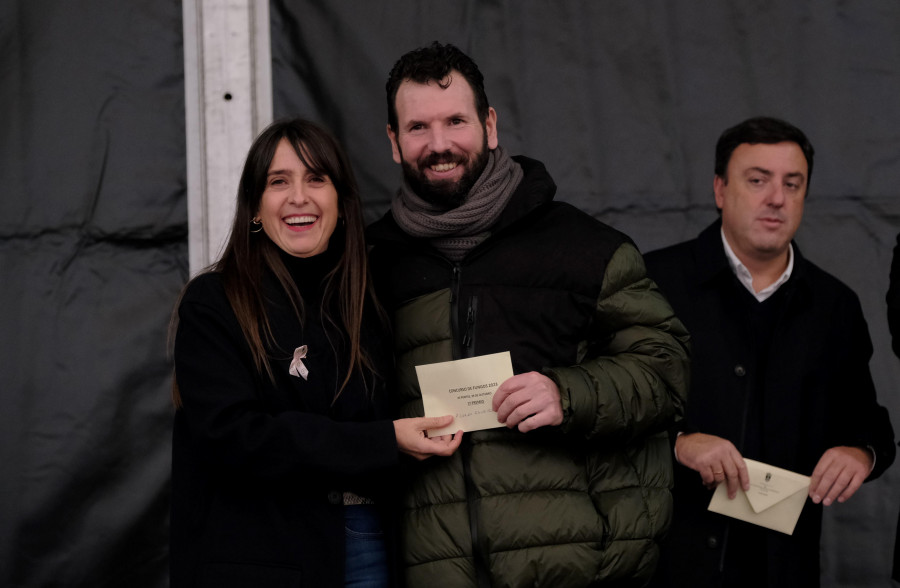 El mal tiempo de estos días condicionó el certamen de cestas en la Feira de Fungos e Cogomelos pontesa