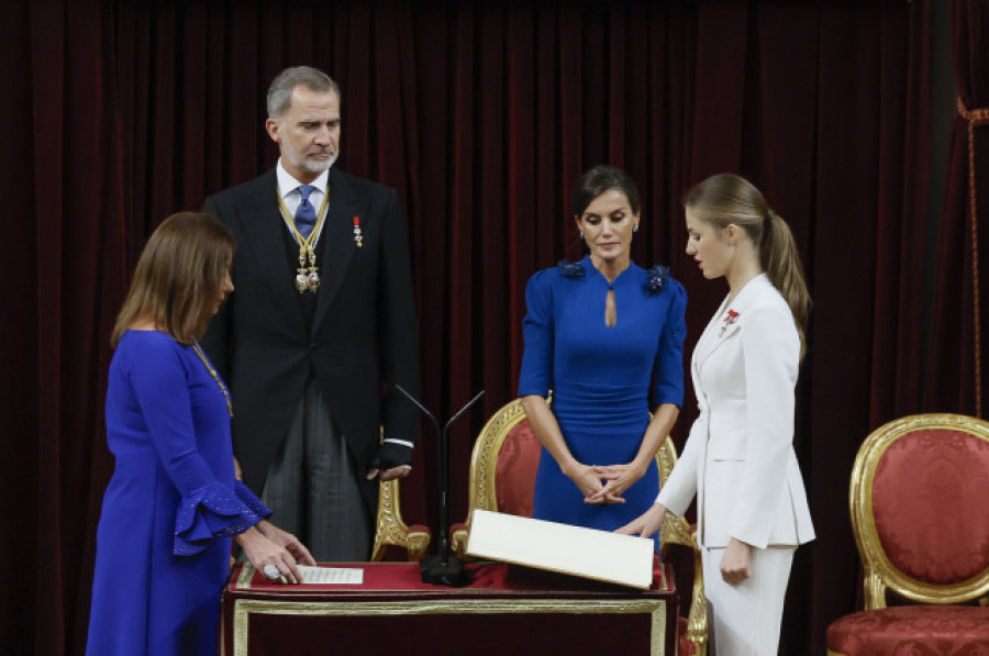 La princesa Leonor de Borbón jura la Constitución