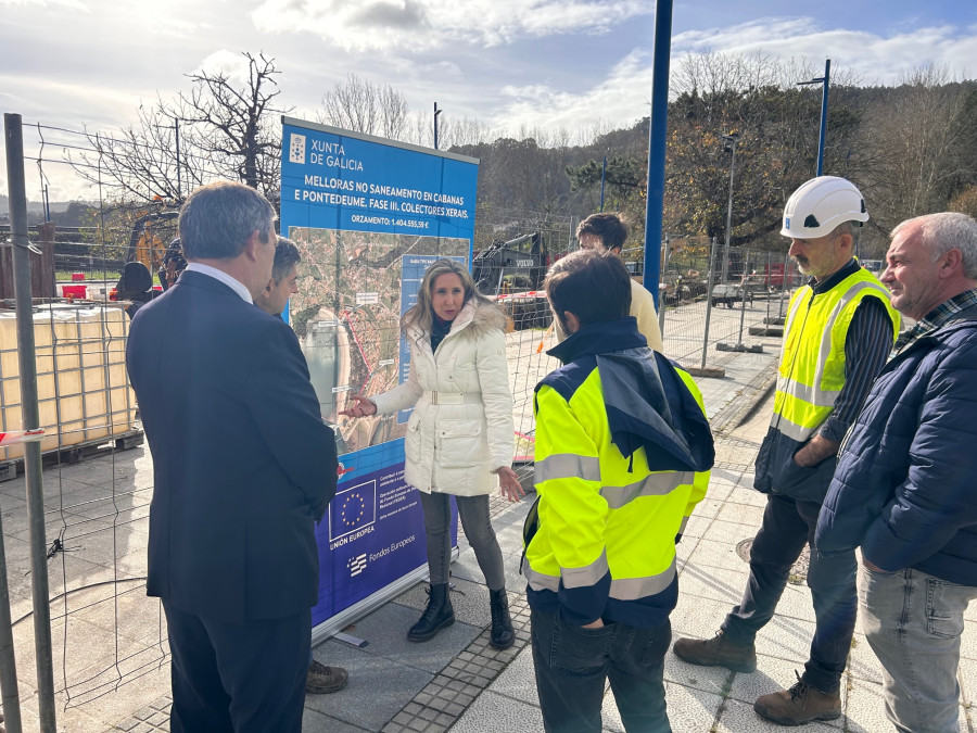 Avanzan las obras de la tercera fase del saneamiento en Cabanas