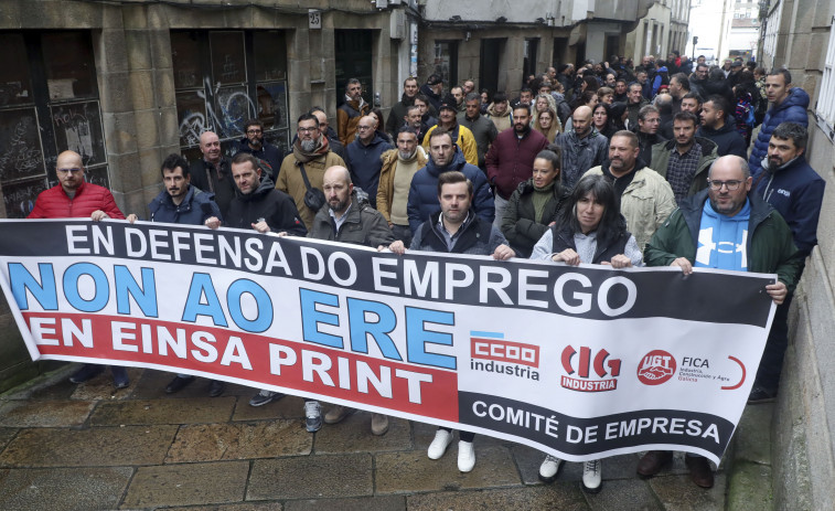 Operarios de Einsa piden un plan para recolocar a los afectados por el ERE en As Pontes