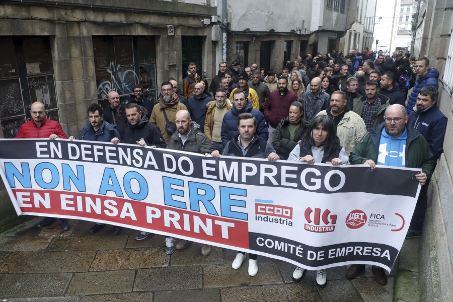 Operarios de Einsa piden un plan para recolocar a los afectados por el ERE en As Pontes