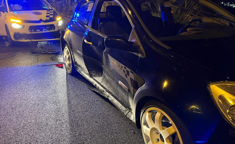 Dos detenidos y otros tantos policías heridos durante una persecución nocturna en Ferrol