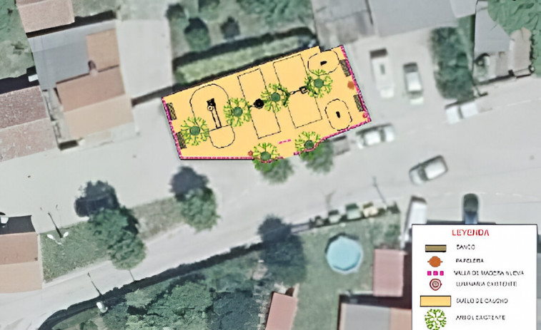 Mugardos inicia los trabajos de renovación del parque infantil de San Vitorio