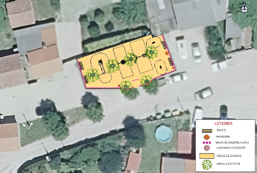 Mugardos inicia los trabajos de renovación del parque infantil de San Vitorio