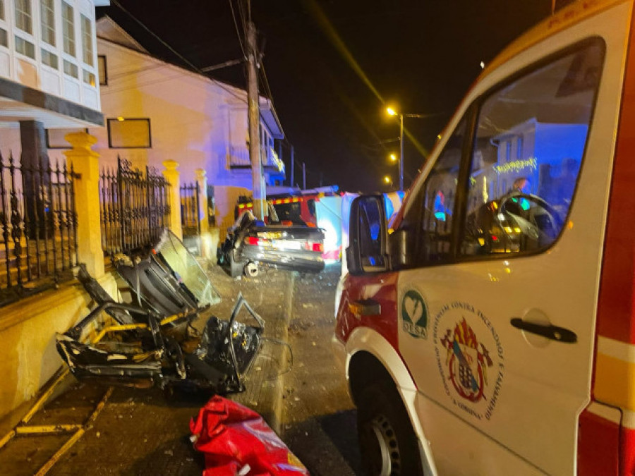 Fallece un hombre de 25 años en Noia, en un accidente en Nochebuena a cien metros de su casa
