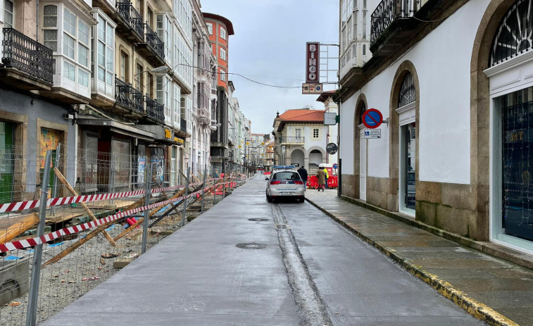 Abierto al tráfico un nuevo tramo de la calle de la Iglesia, en Ferrol