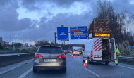 Un accidente en la AP-9 a su paso por Narón provoca importantes retenciones