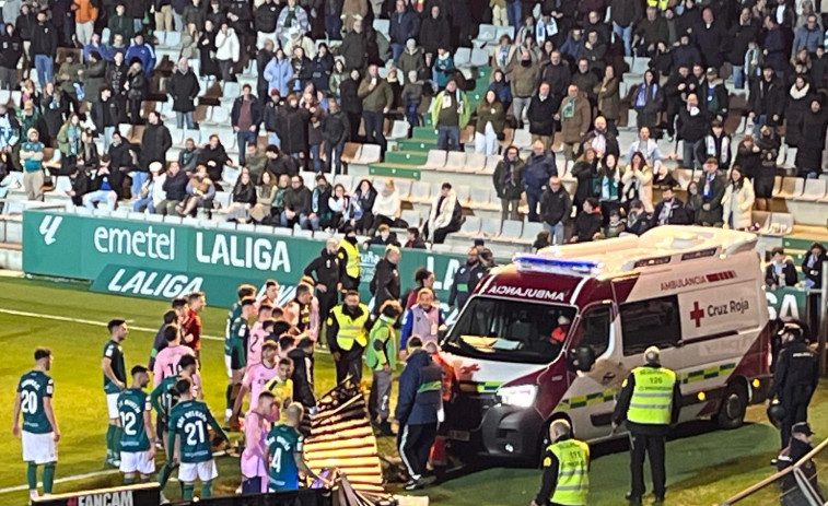Incidente en el partido del Racing de Ferrol contra el Real Oviedo