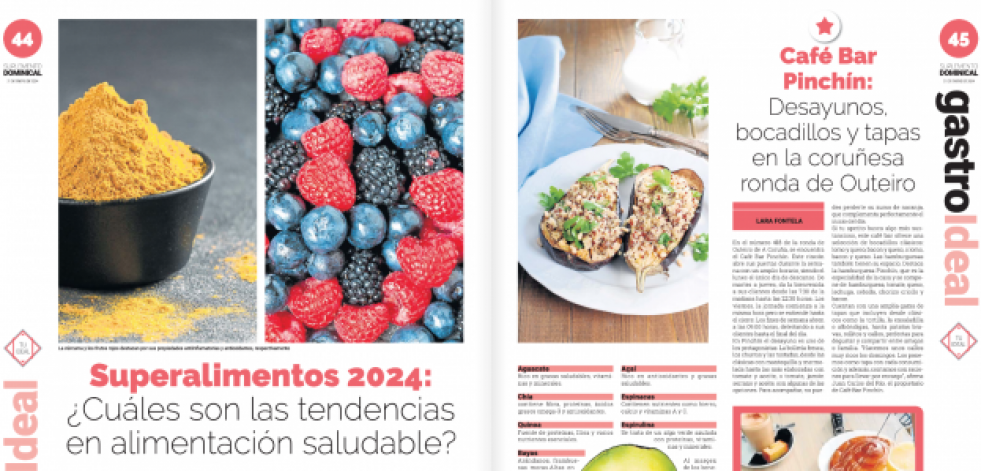 Superalimentos y bar Pinchín: consulta el especial GastroIdeal del fin de semana