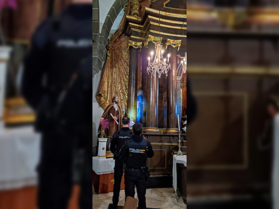 La Policía Nacional evita un robo en la capilla de la Orden Tercera, en Ferrol