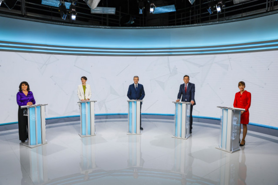 Rueda y Pontón convierten en un cara a cara el debate electoral, que deja pocas sorpresas