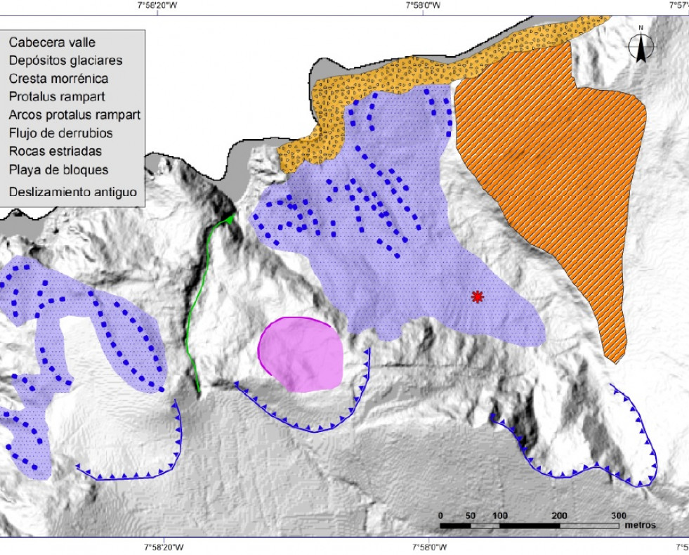 Mapa geomorfologico Serra da Capelada