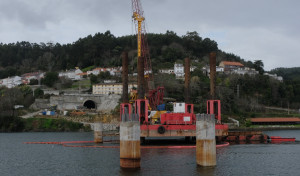 Visita a las obras del acceso ferroviario del puerto