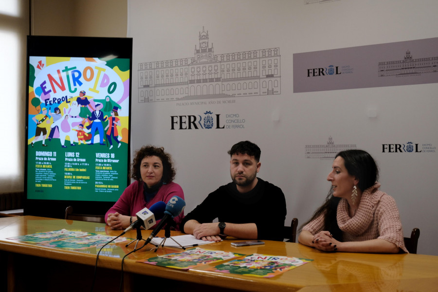 Tres días de "troula entroideira" en Ferrol