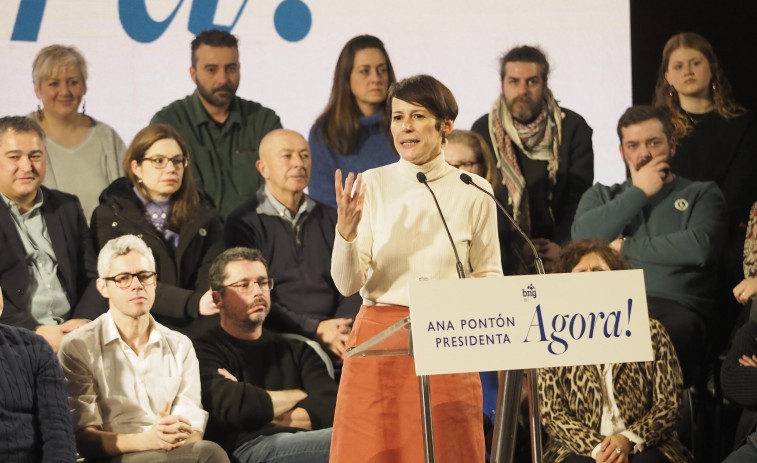 Ana Pontón promete un servicio de proximidad ferroviario con A Coruña