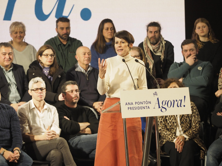 Ana Pontón promete un servicio de proximidad ferroviario con A Coruña