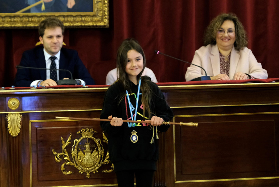 La alumna Dayra Caruncho, nueva regidora infantil del Concello de Ferrol