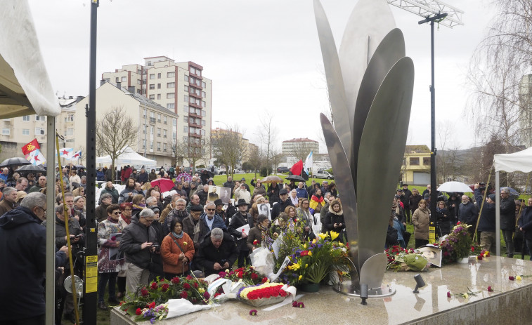 Inaguración do Monumento ás vítimas do franquismo en Ferrolterra, Eume e Ortegal