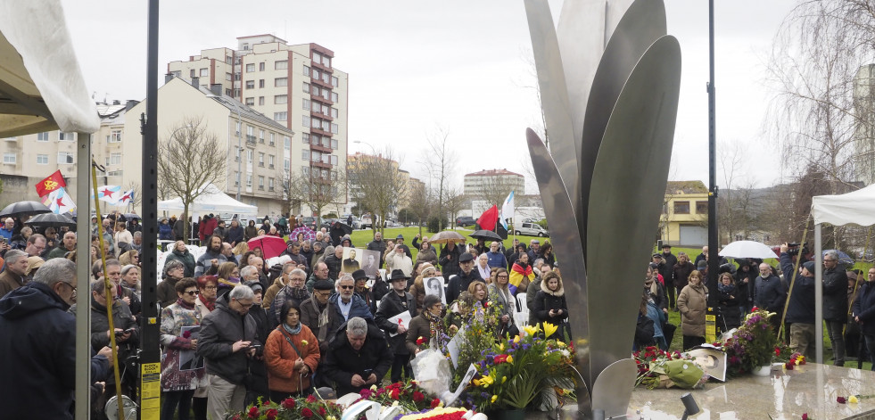 Inaguración do Monumento ás vítimas do franquismo en Ferrolterra, Eume e Ortegal