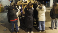 La Semana Santa sobre hombros: los portadores de Ferrol multiplican sus ensayos