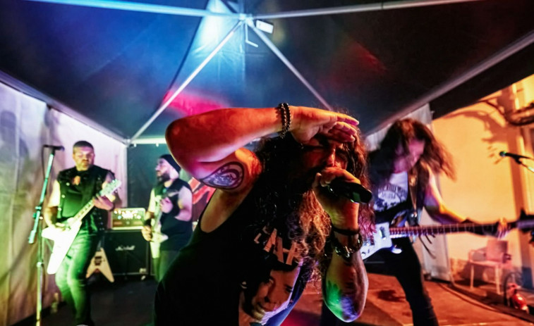 La banda ferrolana de heavy metal Cranio, este viernes en O Bar Queiro