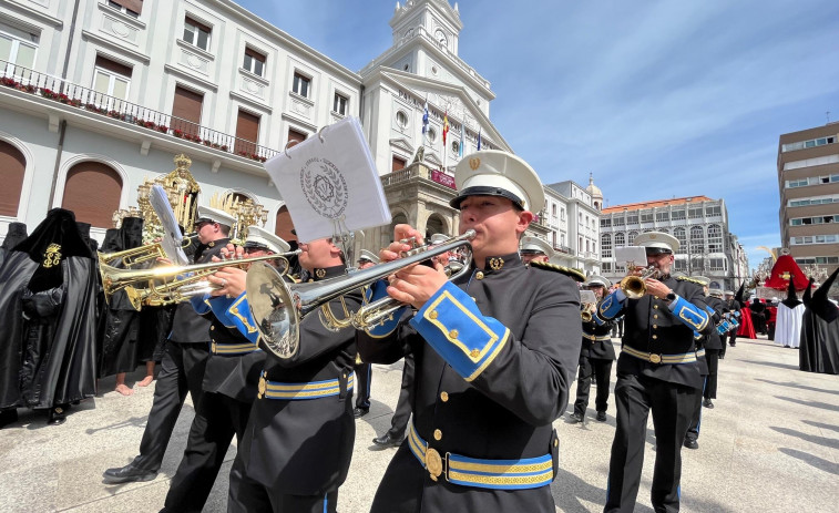 Suena la música cofrade de Ferrol en un fin de semana de homenajes y estrenos