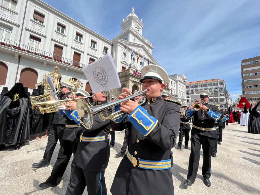 Suena la música cofrade de Ferrol en un fin de semana de homenajes y estrenos