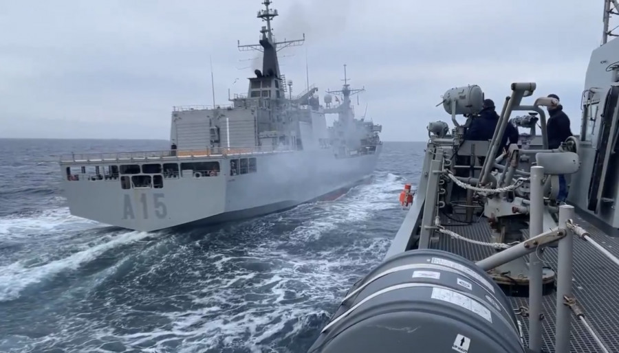 El BAC "Cantabria" pone rumbo a Ferrol tras dos meses en una campaña de adiestramiento internacional