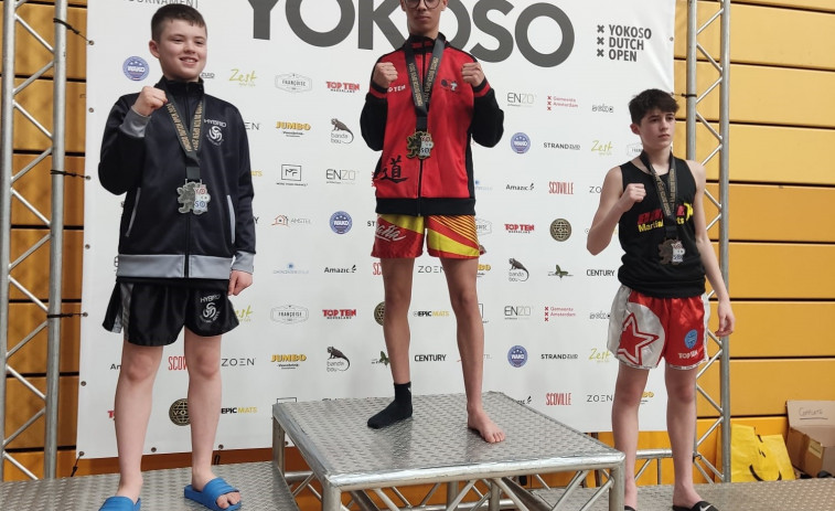 Hugo Dopico, oro y plata en el estreno internacional