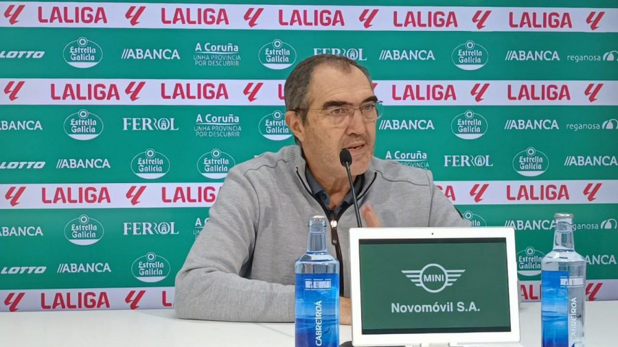 Carlos Mouriz, director deportivo del Racing: “No tenemos plazo para que Vadillo vuelva a Ferrol”