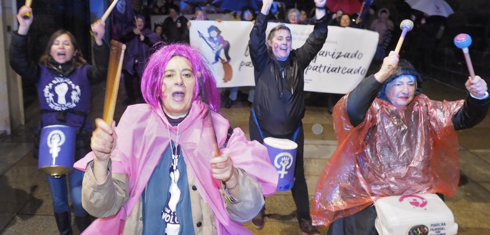 Así fueron las manifestaciones del 8-M en Ferrol