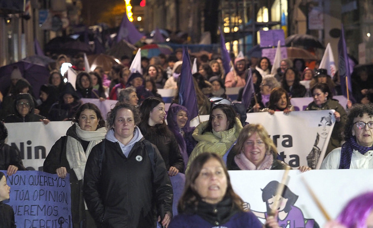 Manifiestos y marchas  en Ferrol y comarca en el 8M para vencer la discriminación