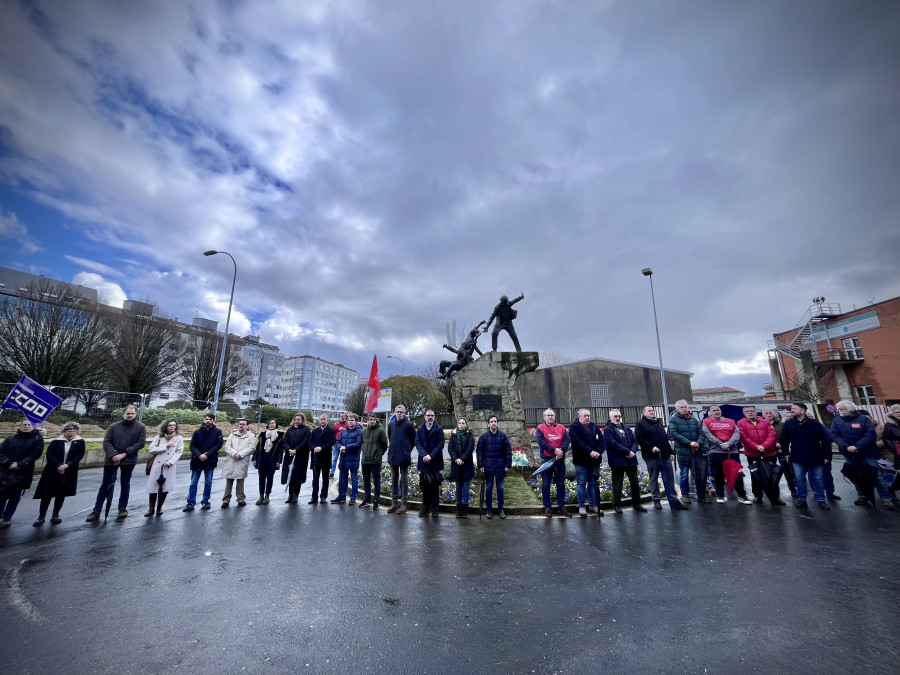 La ciudad naval celebra el Día da Clase Obreira Galega bajo la constante amenaza de precipitaciones