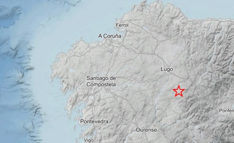 Un terremoto de intensidad 3,7 con epicentro en Sarria, Lugo, se siente en el área de Ferroterra